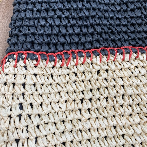 Bohemian crochet Paper straw tote✨ - Picture 4 of 7